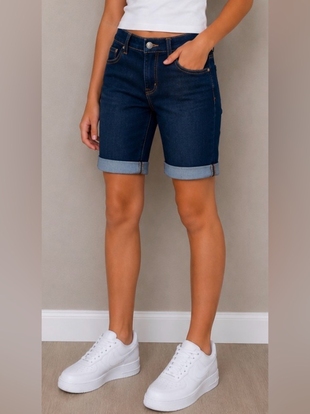 Tractor Jean Short Girls Bermuda Rollup Comfy Tilly’s Stretchy Adjustable Waist